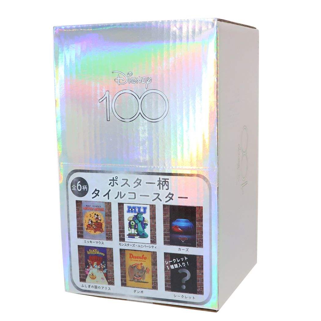 ディズニー テーブルウェア タイルコースター全6種 6個入セット ポスター柄 第一弾 D100