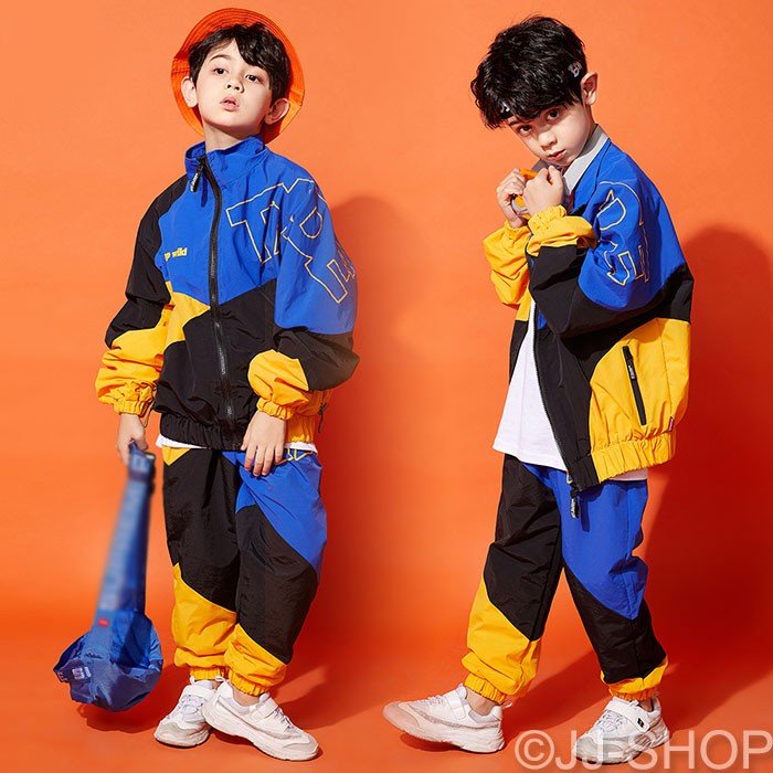 トップス ジャケット ダンスパンツ 男の子 女の子 キッズ ダンス衣装 ヒップホップ ダンス衣装 H