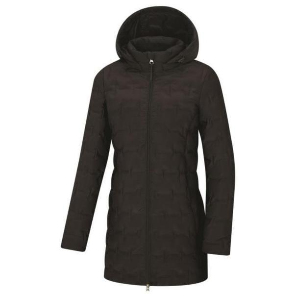 HC03 女性 軽くて暖かい中丈グースジャケット(ブラック) KVJ6507W (S41992180)