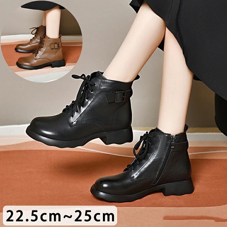 底値価格ワークブーツ 本革 ブーツ レディース メンズ 軽量 夏 冬 秋 幅広 春 おしゃれ 軽い 靴 秋靴 お洒落 可愛い オフィスカジュアル 大人 上品 レースアップブーツ シューズ カジュアルシ