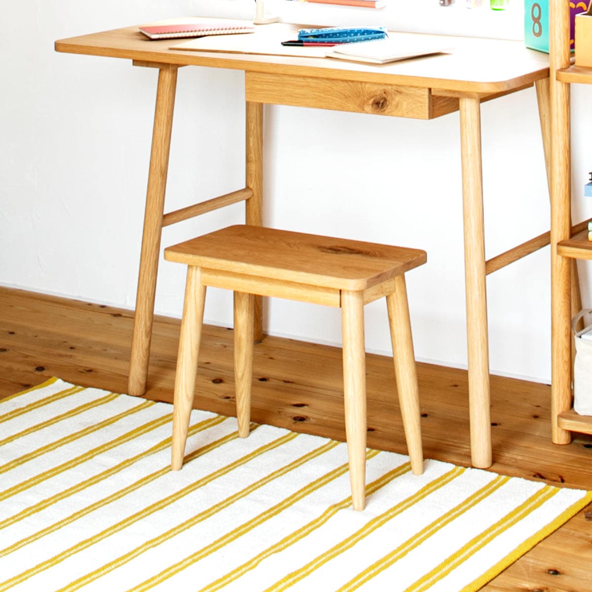 デスクチェア スツール 高さ42cm パルレ チェア チェアー イス 椅子 いす 木製 天然木 サイドテーブル 観葉植物 花台 ディスプレイ 来客用 キッチン サブチェア 玄関 リビング