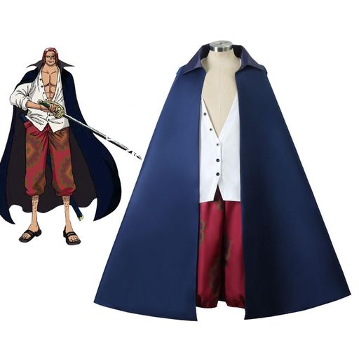 コスパ最高 即納 劇場版ワンピース 周辺 赤髪シャンクスコスプレ衣装 子供用 シャンクス娘 模擬刀 木刀 ウィッグ オールバック 上質全セット コスチューム 変装 仮装 舞台服 ハロウ