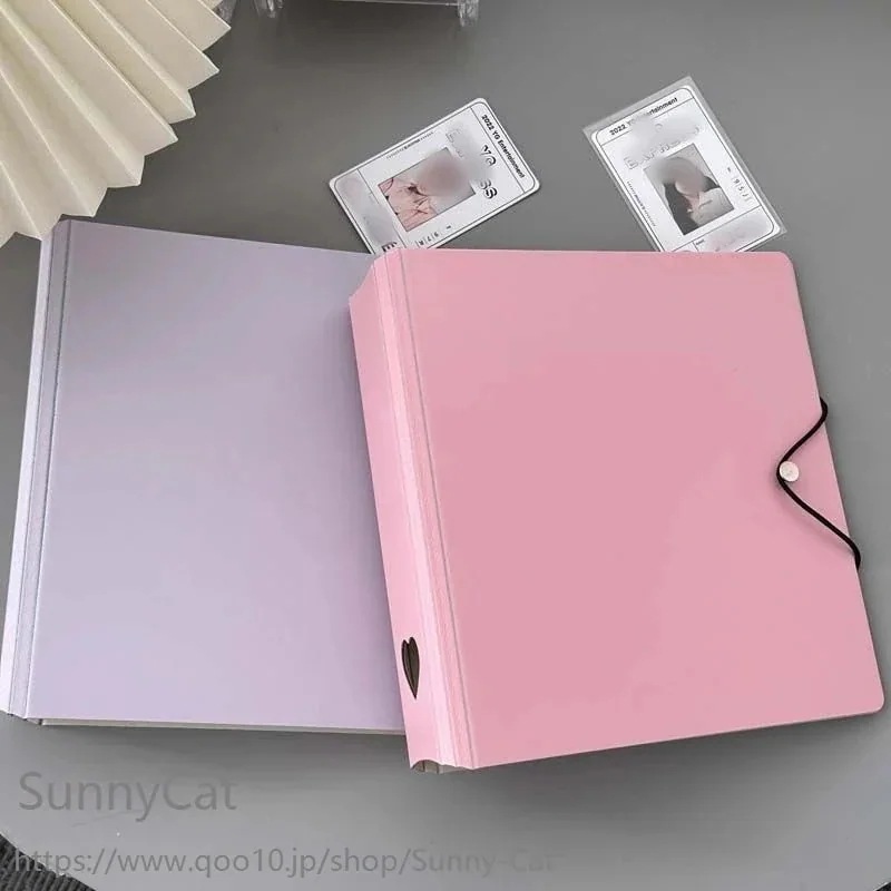 【20点セット】【急速出荷】A5 ハート バインダー 2穴 クリア4ポケット 25枚50枚リフィル付き コレクトブック バインダー アルバム トレカ収納 アイドル 推し活 写真入れ 収納ケース トレカ