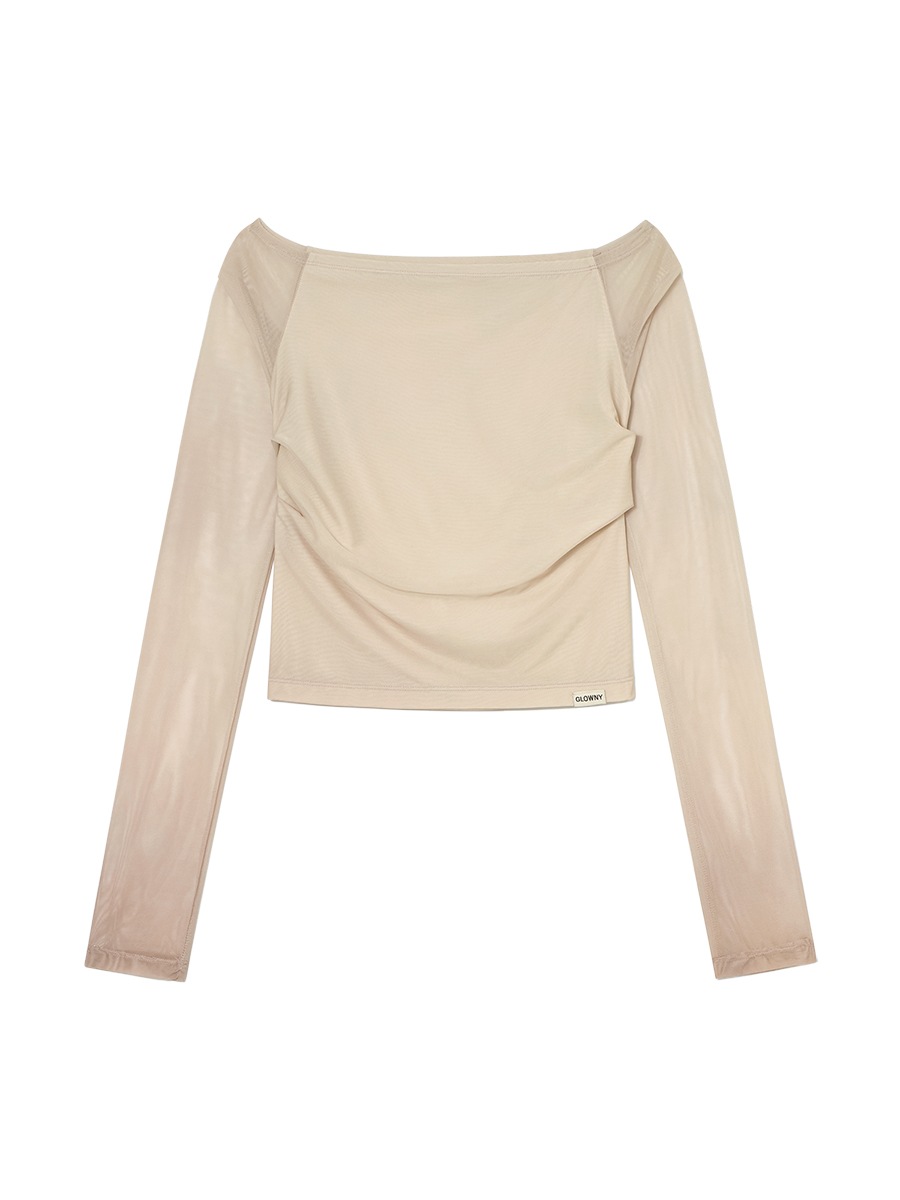 【GLOWNY】 MODA MESH PRINTING LONG SLEEVE : AURORA