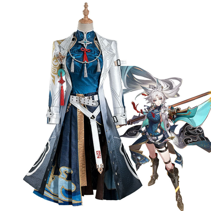 崩壊：スターレイル,feixiao,女性のための一般的なスカイストライクのコスプレ衣装,ミュウハウスショップの日本: スターレール,パーティーユニフォーム,アニメ,コスプレ,(35日以内に出荷します)