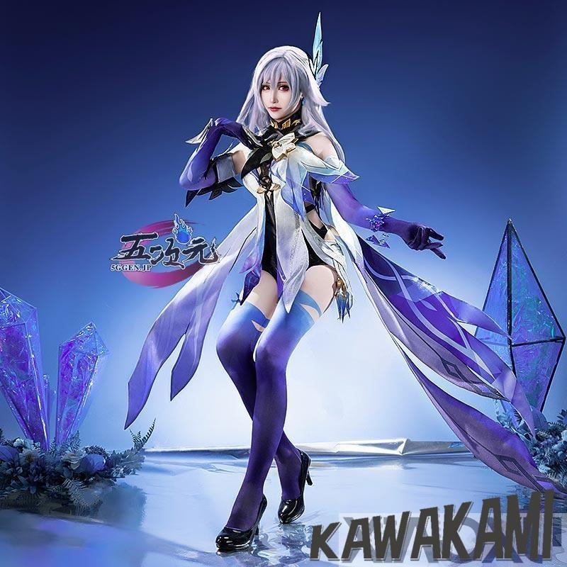 五次元　基萌　原神　コスプレ　スカーク　衣装　ウィッグ　靴　追加可能