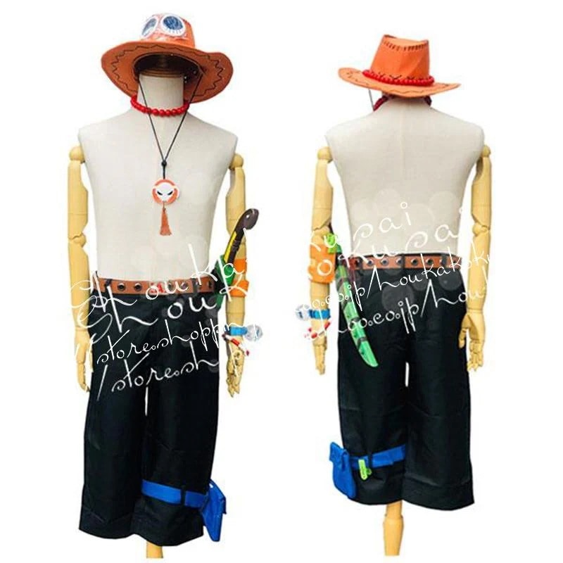 子供用 大人用 海賊王 ワンピース ポートガス・ ・エース コスプレ衣装 ウィッグ靴 コス コスチューム演出服 9,655円