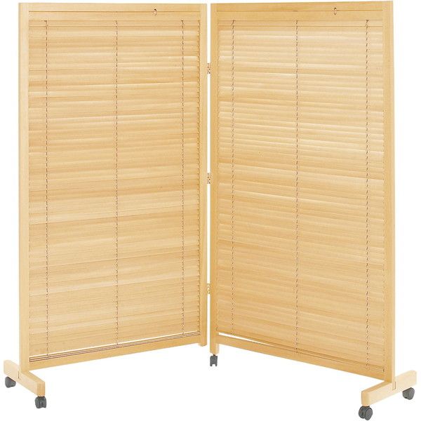 JP-LB2(NA) 衝立2連 ナチュラル メーカー直送