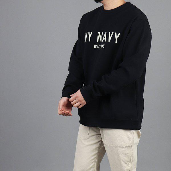WUN422~3XL メンズ ビッグサイズ NY ネイビー スウェットシャツ