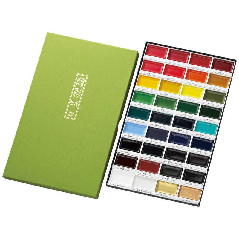 呉竹　[顔彩]呉竹絵手紙 顔彩耽美 36色セット　MC2036V 5,094円