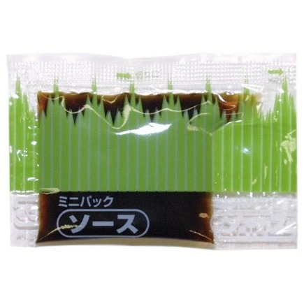 ミニパックソース　バラン柄中　約5.0ml　500個×6箱【工場直送・代引き不可・時間指定不可・沖縄離島不可】