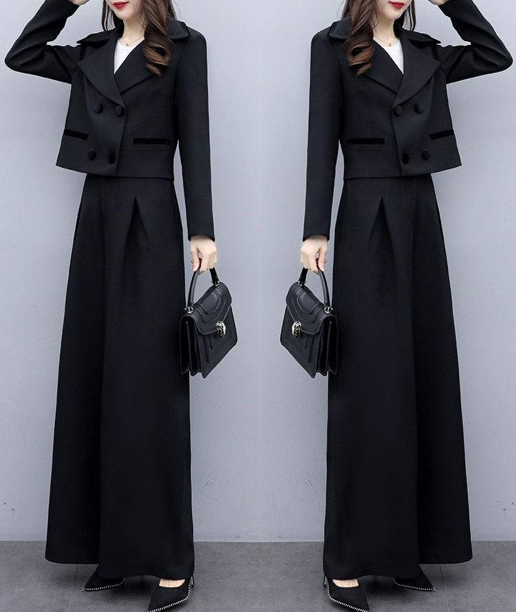 おしゃれ セットアップ レディース 春秋 パンツスーツ ワイドパンツ ガチョウパンツ ゆったり 2点セット ママ 母親 OL オフィス 通勤 事務所 フォマール 卒業式 入学式 30代40代50代 大