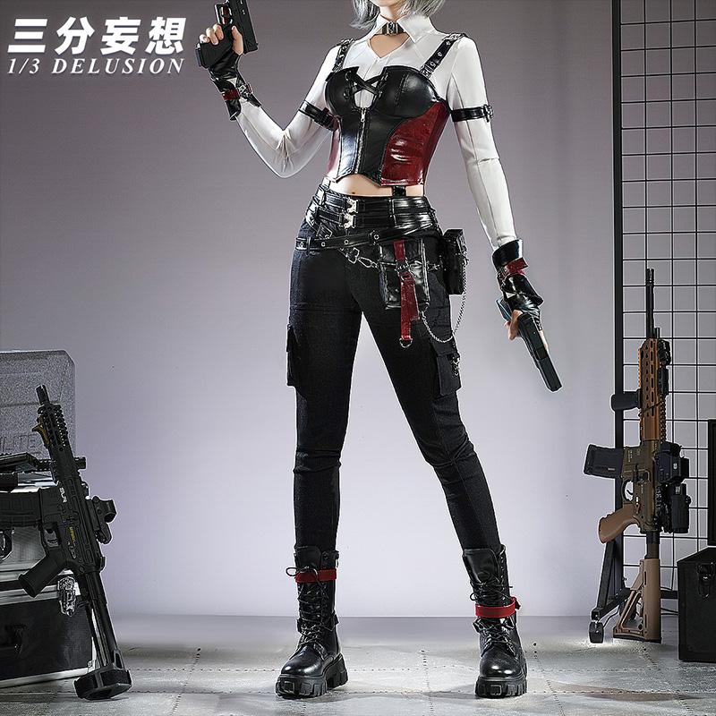 【三分妄想13Delusion】恋と深空 Love and Deepspace 主人公・深空ハンター コスプレ衣装靴 コスチューム120