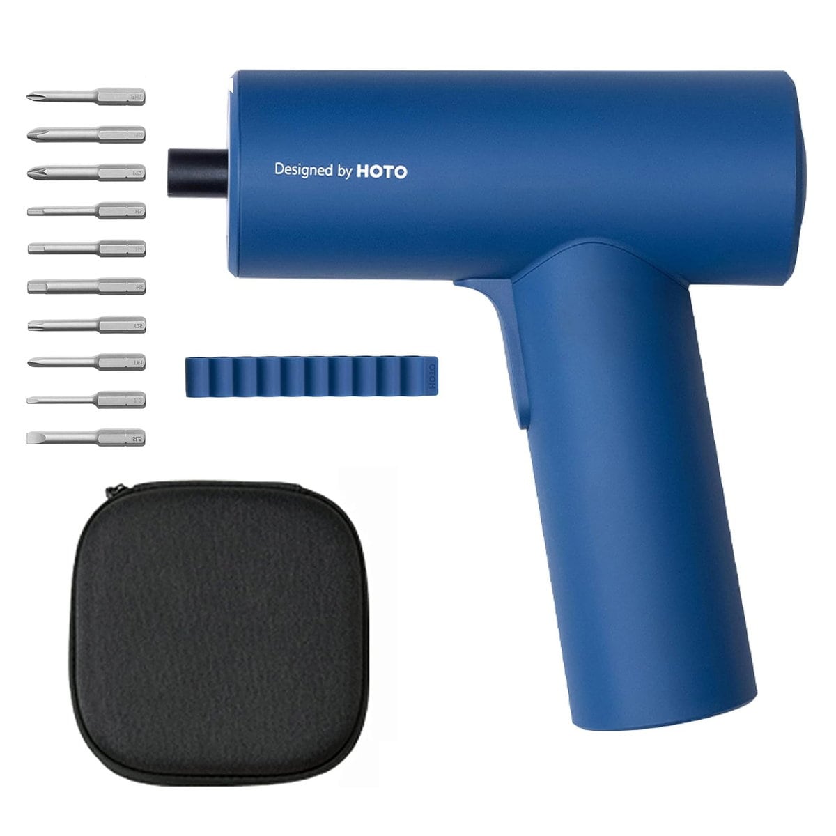 HOTO 3.6V 電動 コードレス ドライバー 充電式 電動精密ドライバー 電動工具 ビット 10本 軽量 コンパクト LEDライト付き USB Type-C充電 プレゼント 男性 父 彼氏