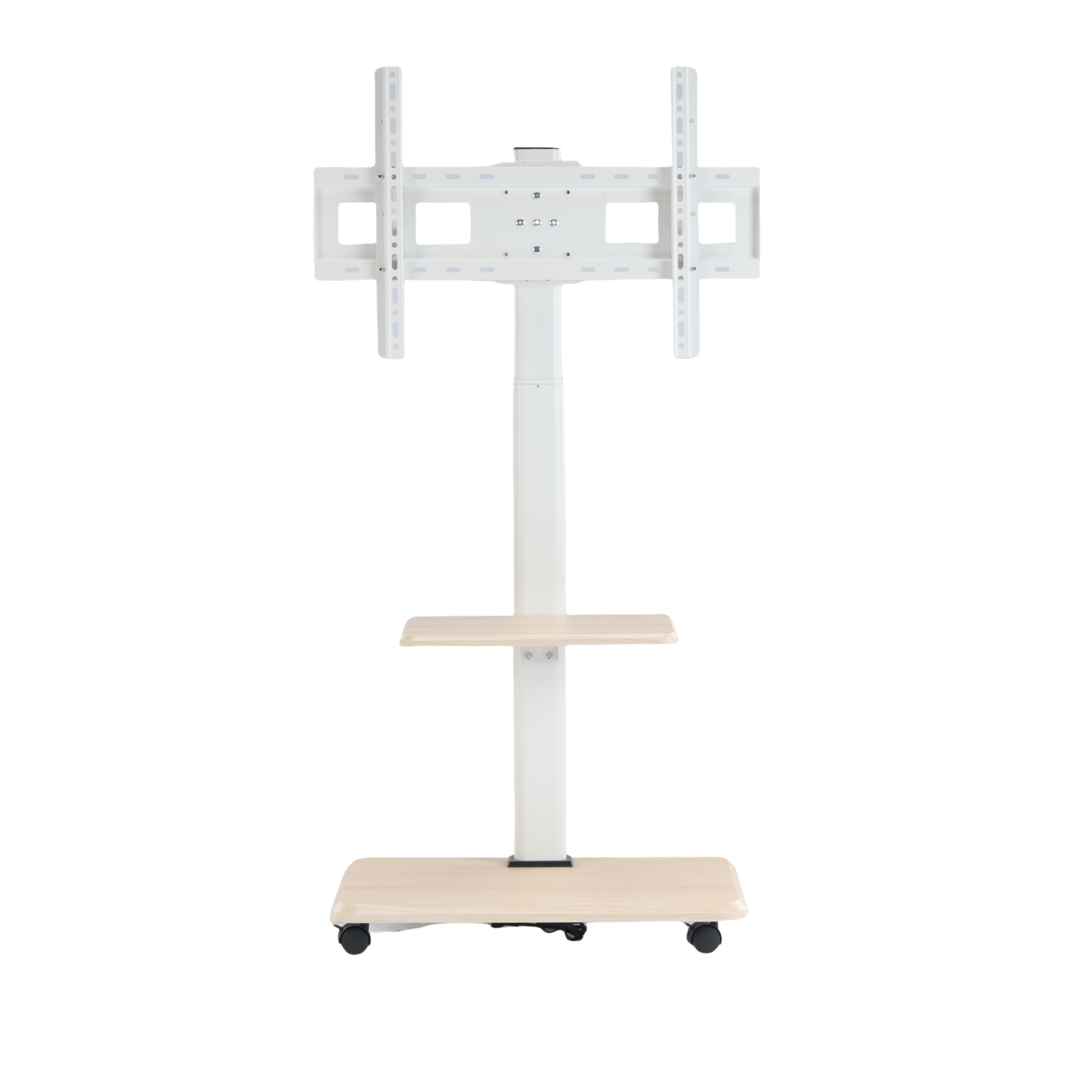 【国内出荷 - 3日配達】テレビスタンド キャスター付き 壁寄せ ロータイプ 耐震 テレビ台 WALL 単品 棚板 セット テレビ 対応 首振り 角度 調整 壁掛け風 おしゃれ シンプル 白 木目 回