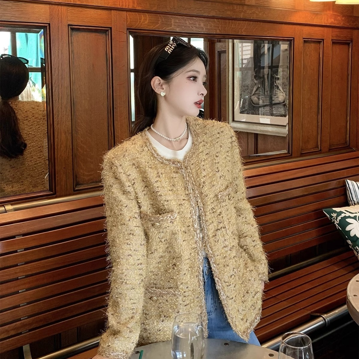 韓国デザイン秋冬新作おしゃれお嬢様ファーコート 6,879円