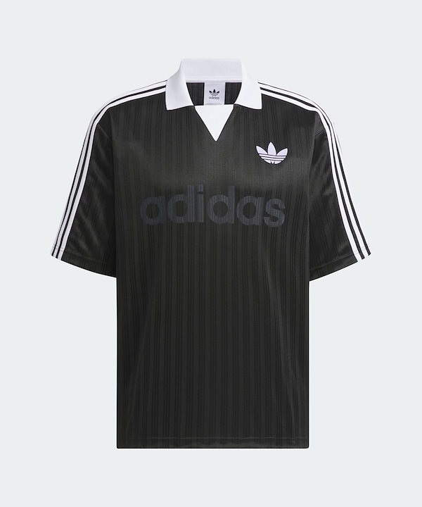 Qoo10 adidas 襟付きゴーリートップ 無地 半袖 ボタン