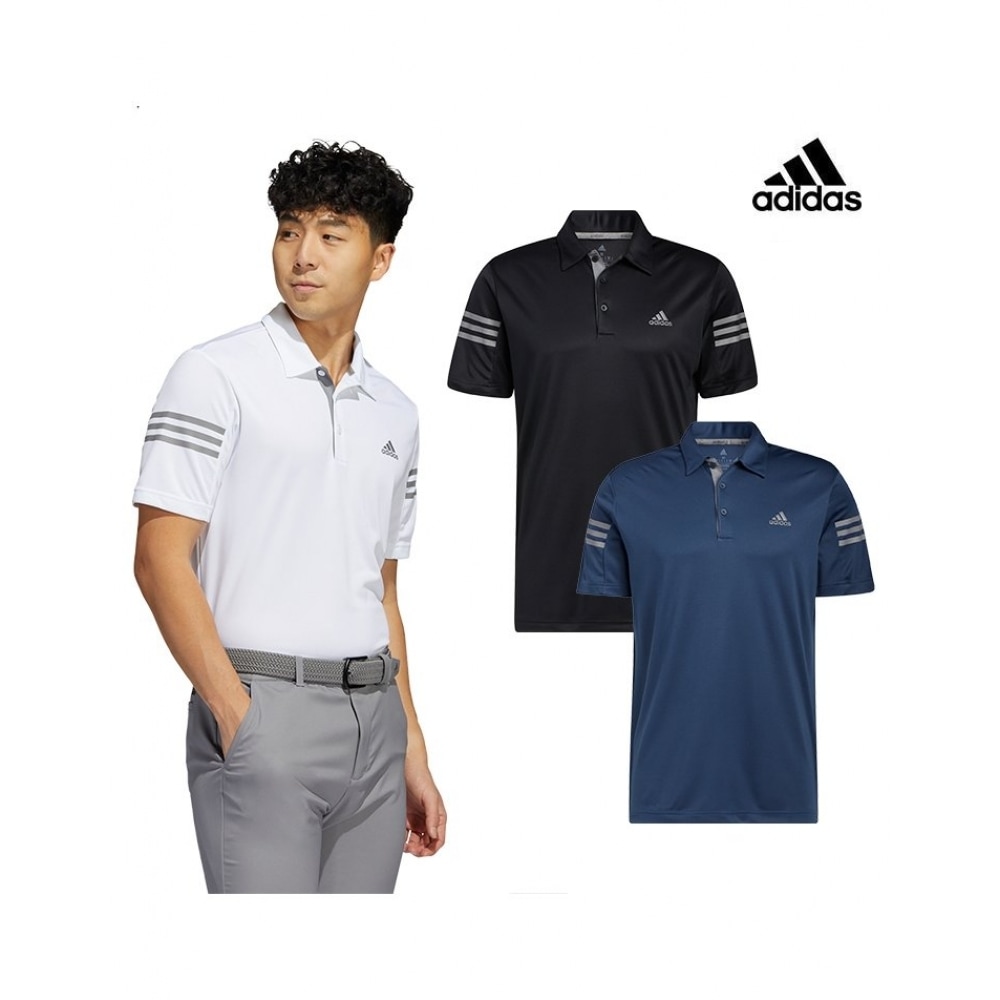 アディダスゴルフアディダスゴルフメンズ 3 ストライプショートスリーブ T シャツ 3枚中1枚選択 7,632円