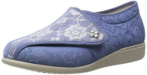 快歩主義 介護シューズ 軽量 転倒予防 KHS L011 レディース ブルー/ホワイト 25.0 cm 3E 5,600円