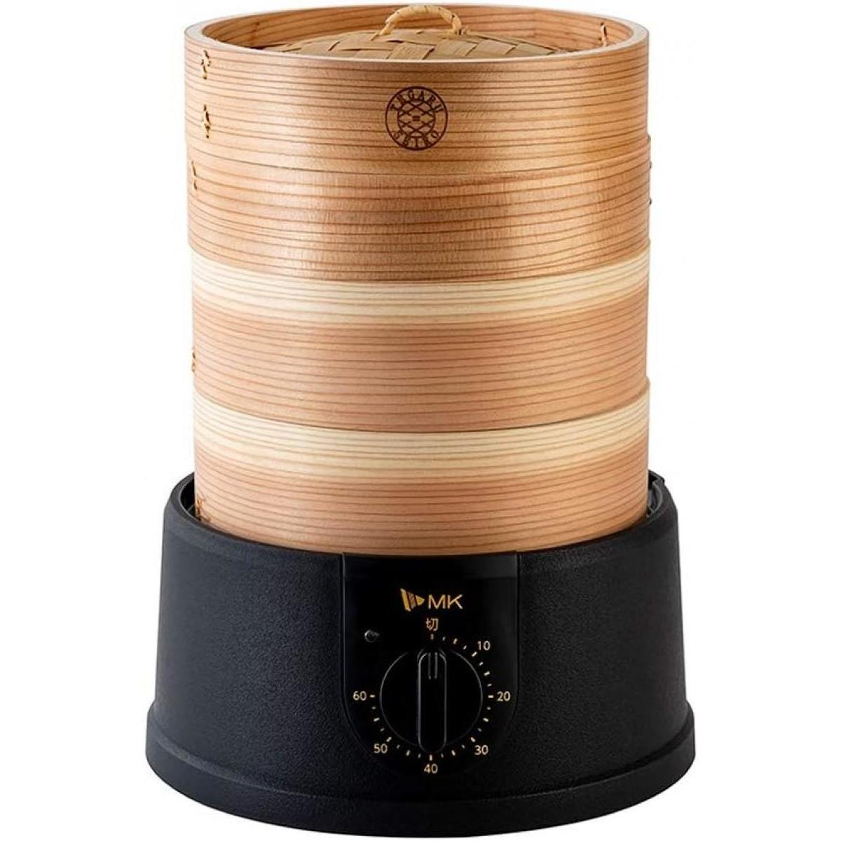 【在庫有・即納】エムケー精工 せいろ 蒸し器 二段 セット 18cm EM-185Kレシピブック付き TEGARU=SEIRO 手軽せいろ