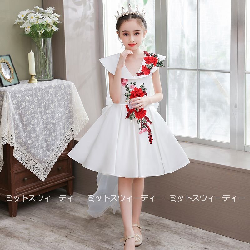 子供ドレス ピアノ発表会 子どもドレス ロングドレス フォーマルドレス 発表会 キッズワンピース コ