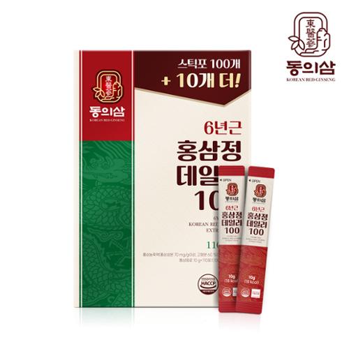 [Q10限定!] ドンイサム6年根紅参精デイリー プレミアムギフトセット / 10g X 100包 + 10包