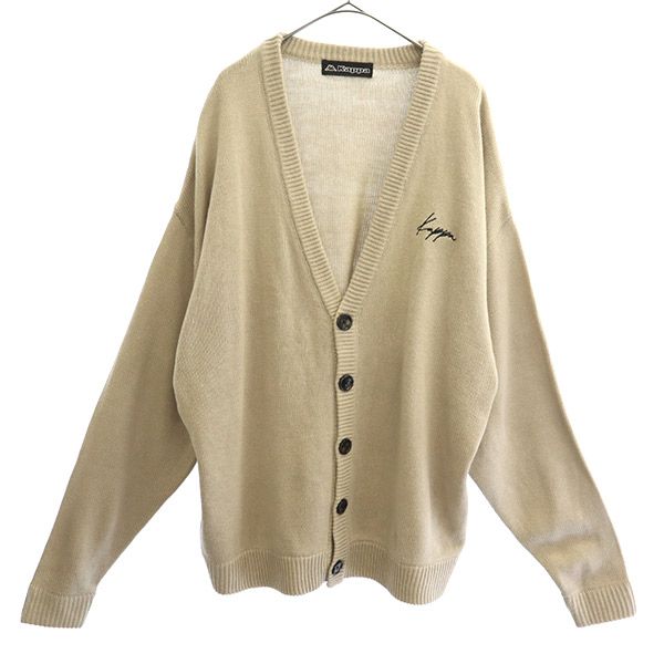 長袖 Vネック ニットカーディガン M ベージュ メンズ 5,586円