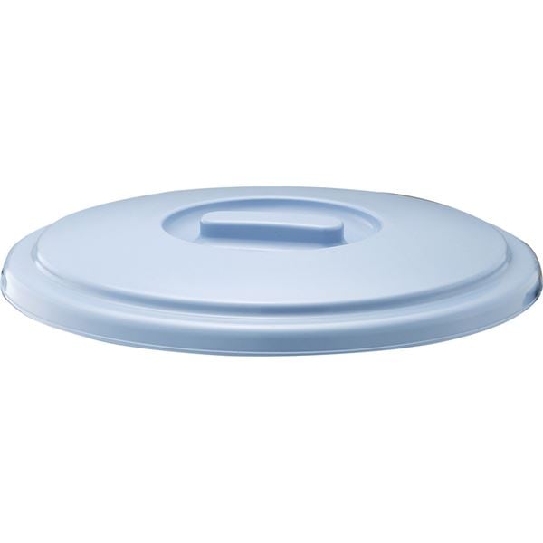 (20セット) ポリバケツ/清掃用品 (フタのみ単品) 25SB用蓋 ブルー 丸型 『ベルク』 (家庭用品 掃除用品 業務用)