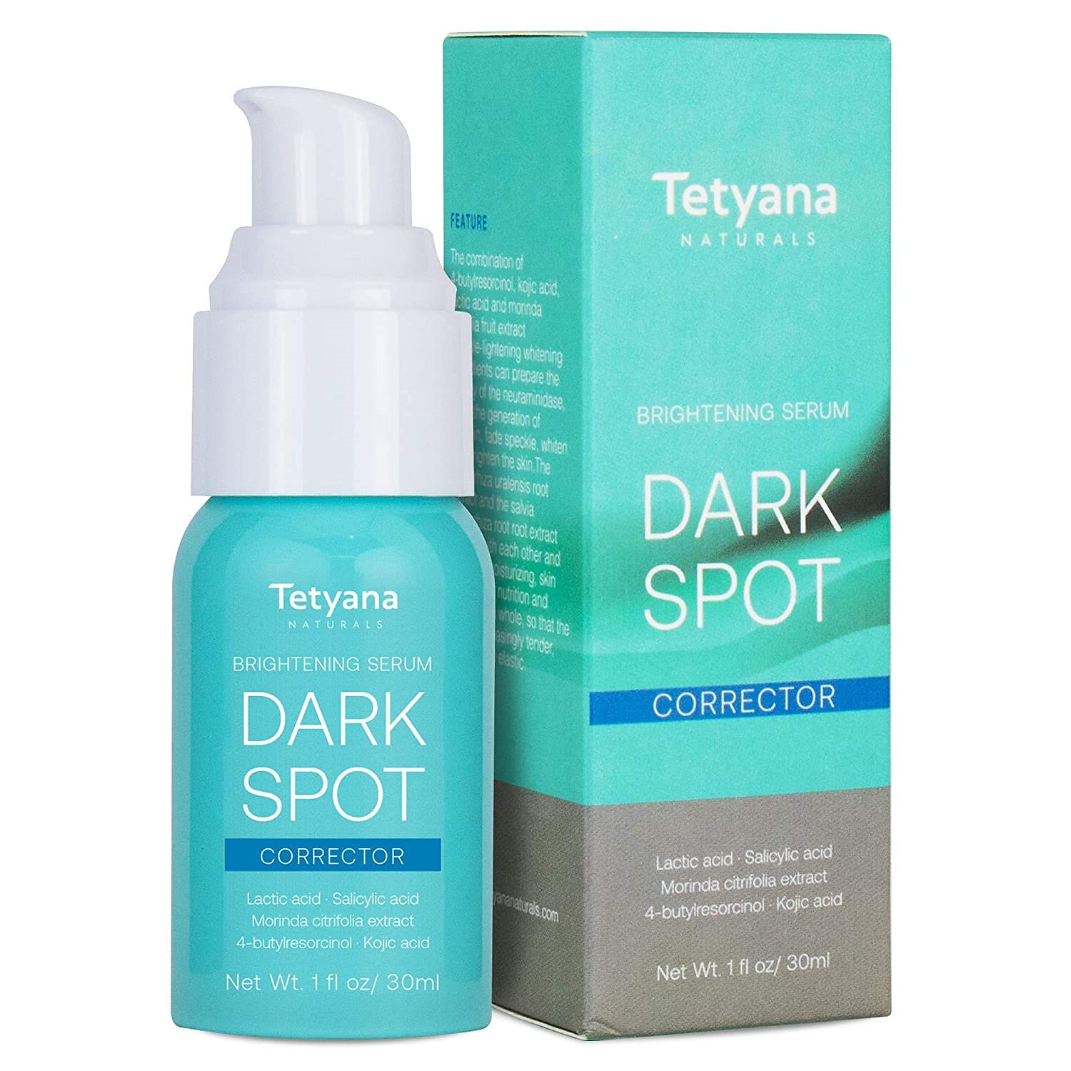 テチアナダークスポット補正剤 白血清 4-ブチルレゾルシノール(ヒドロキノン2%以上)乳酸サリチル酸