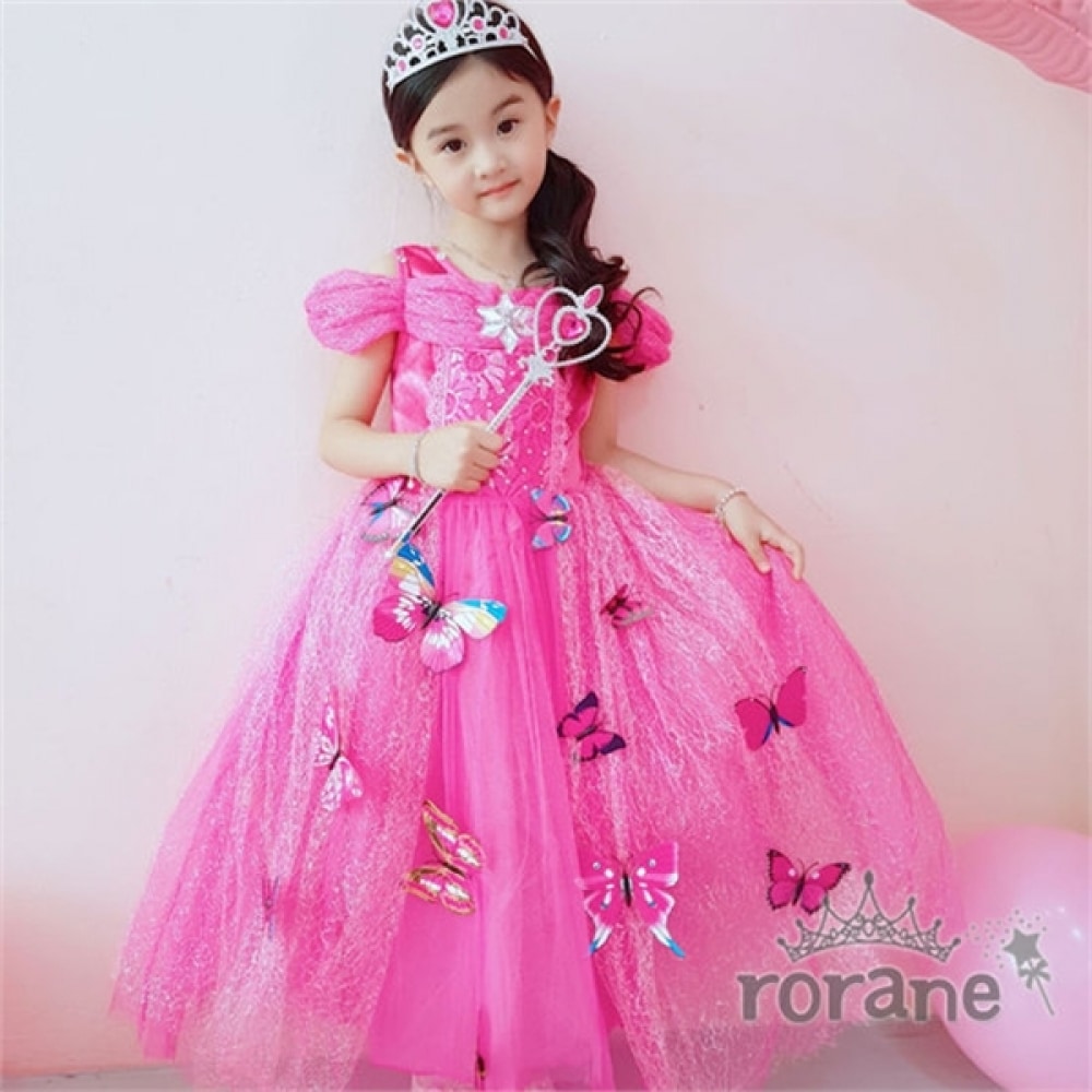 ロラネ 蝶々 オーロラ プリンセスドレス
