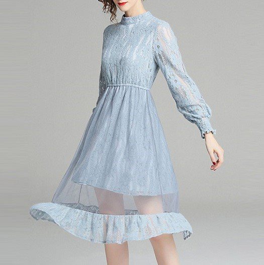 ワンピース レディース パーティードレス 40代 代 結婚式 韓国 冬 10代 膝下丈