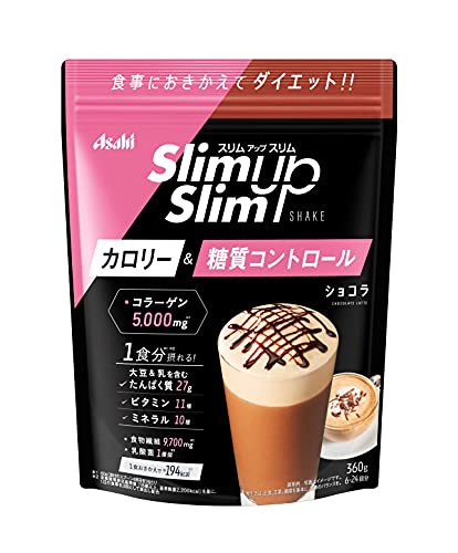 アサヒグループ食品 スリムアップスリム シェイクショコラ 360g × 5個セット