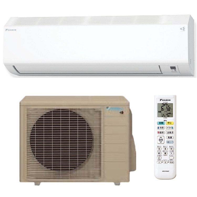 エアコン おもに14畳 室外電源タイプ 2024年モデル 重塩害仕様 CXシリーズ 冷暖房 除湿 ストリーマ 単相200V S404ATCV-WE2エアコン