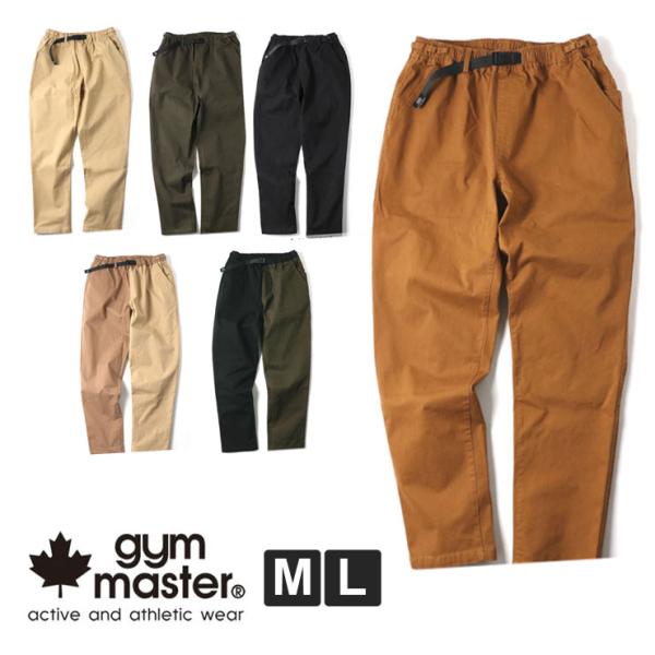 ジムマスター パンツ メンズ レディース gym master ストレッチピケ テーパード パンツ G418743 ボトムス タイトパンツ ワークパンツ