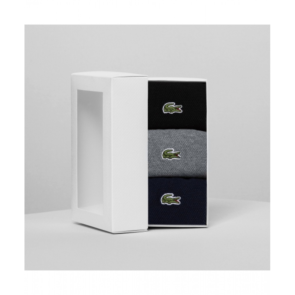 LACOSTE メンズピケバンドル (3PCS) [ブラック]
