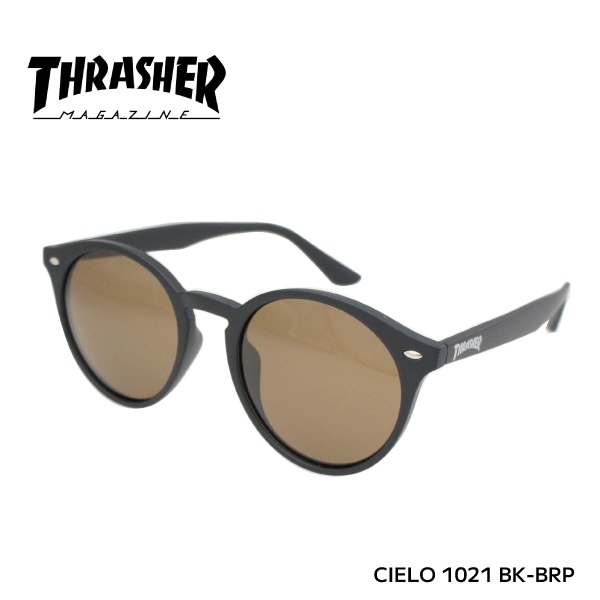 【即納】 正規品 THRASHER スラッシャー 偏光レンズ CIELO シエロ 1021 BK-BRP マットブラック×ブラウン