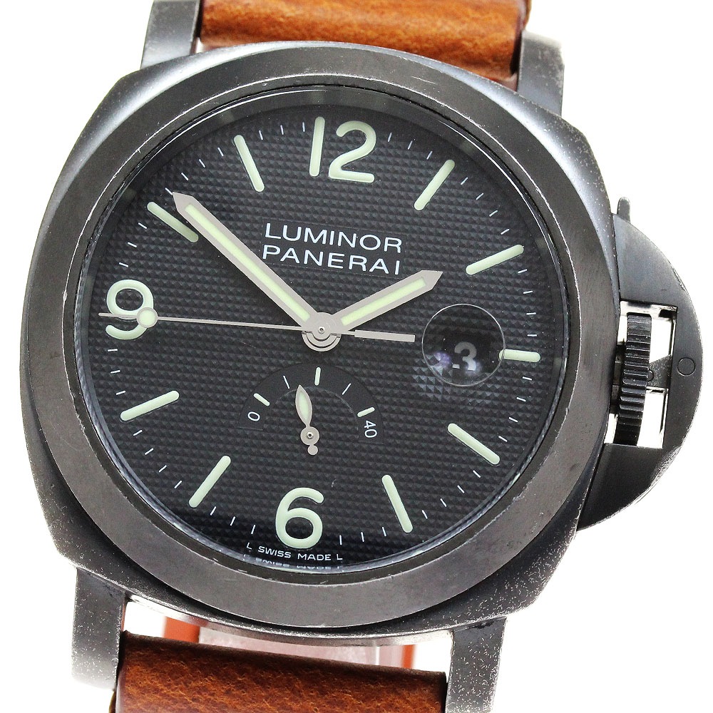 パネライ PANERAI PAM00028 ルミノール パワーリザーブ 世界1000本限定 自動巻き メンズ 保証書付き_829732【中古】 321,075円