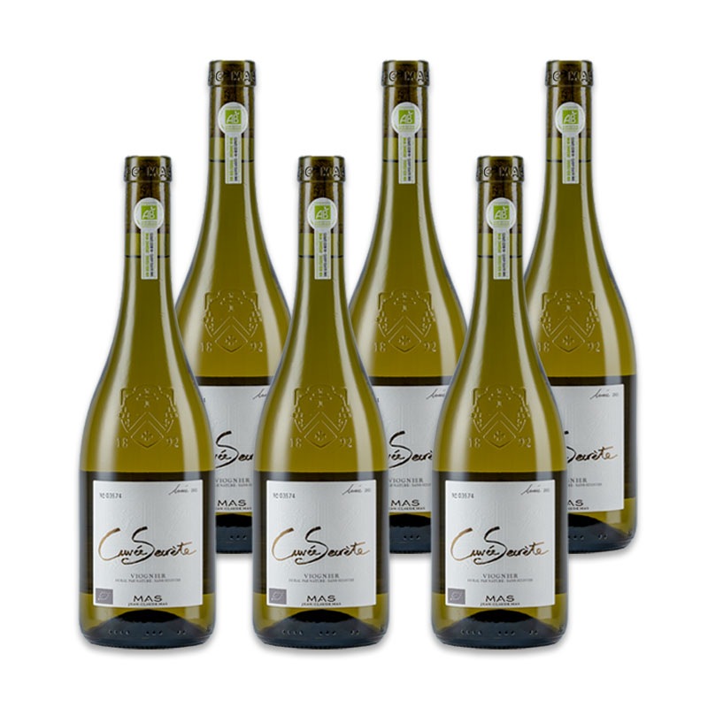 キュヴェセクレテ ヴィオニエ(SO2無添加)6本 白ワイン フランス オーガニック