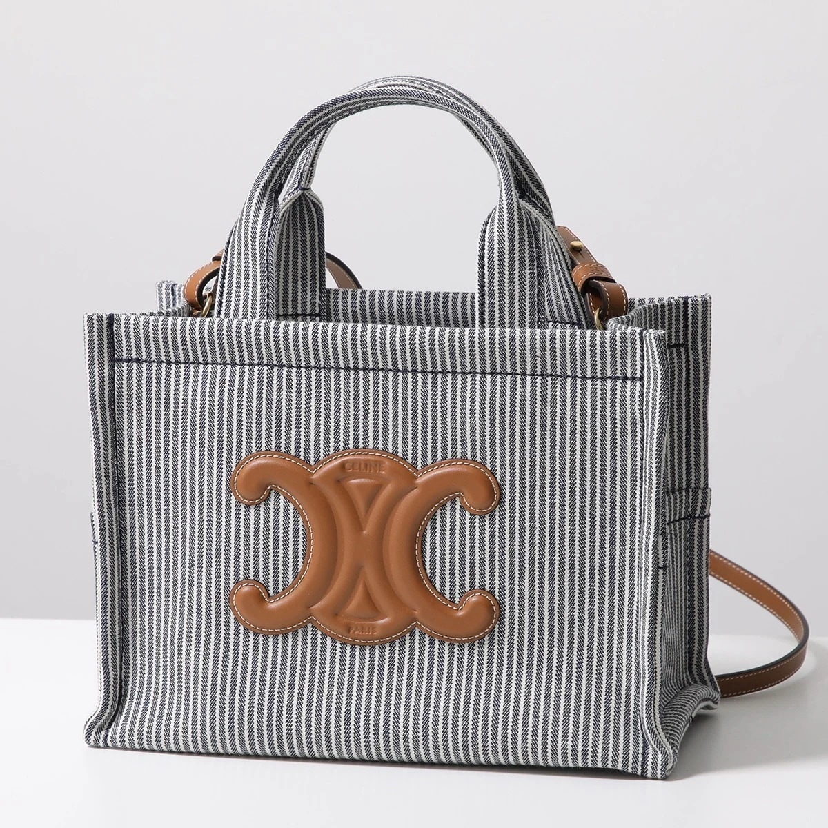 CELINE セリーヌ ショルダーバッグ Small Cabas スモール カバ 199162FU5.07OC レディース ハンドバッグ Triomphe トリオンフ ストライプ 鞄 07OC 128,325円