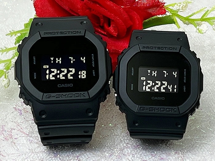 電池式 恋人たちのGショック ペアウオッチ G-SHOCK BABY-G ペア腕時計 カシオ 2本セット DW-5600UBB-1JF GMD-S5610BB-1JF デジタル クリス