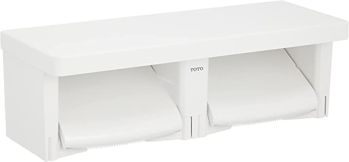 ホワイト TOTO 二連紙巻器 棚付き(木質) YH600FMR #NW1