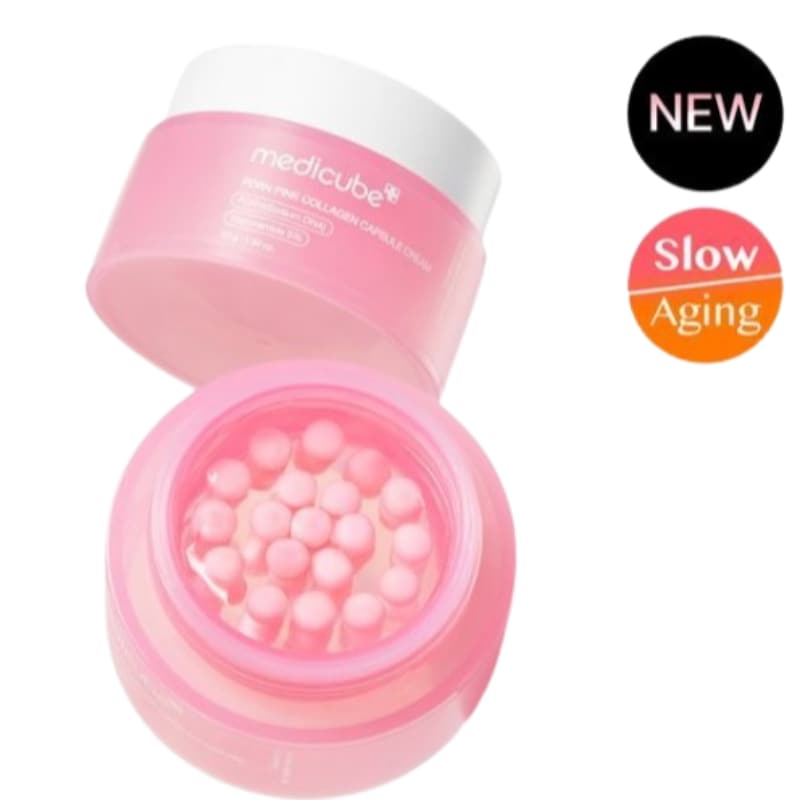 Olive young New! [PDRN原液カプセル/高濃縮水分グロウ/NEW] PDRNピンクコラーゲンカプセルクリーム 55g 保湿/輝き/肌のトーン改善/韓国人気/韓国コスメ