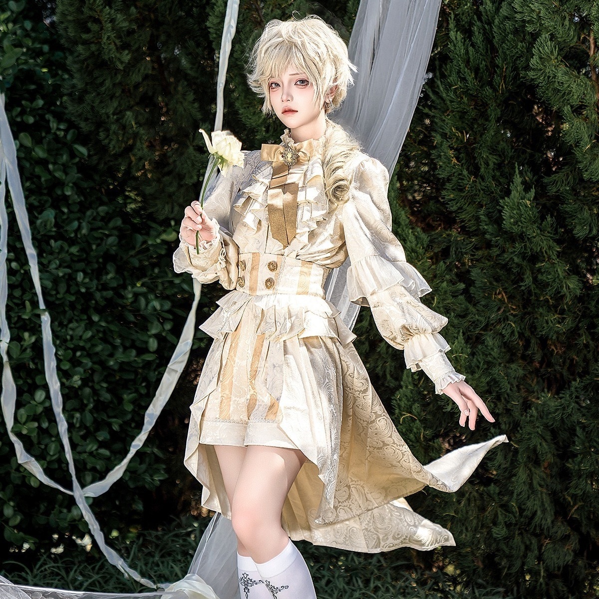送 料 無 料正規品リトルプリンスlolitaシャツバックスカートロリータキッド衣装ジャージー少感