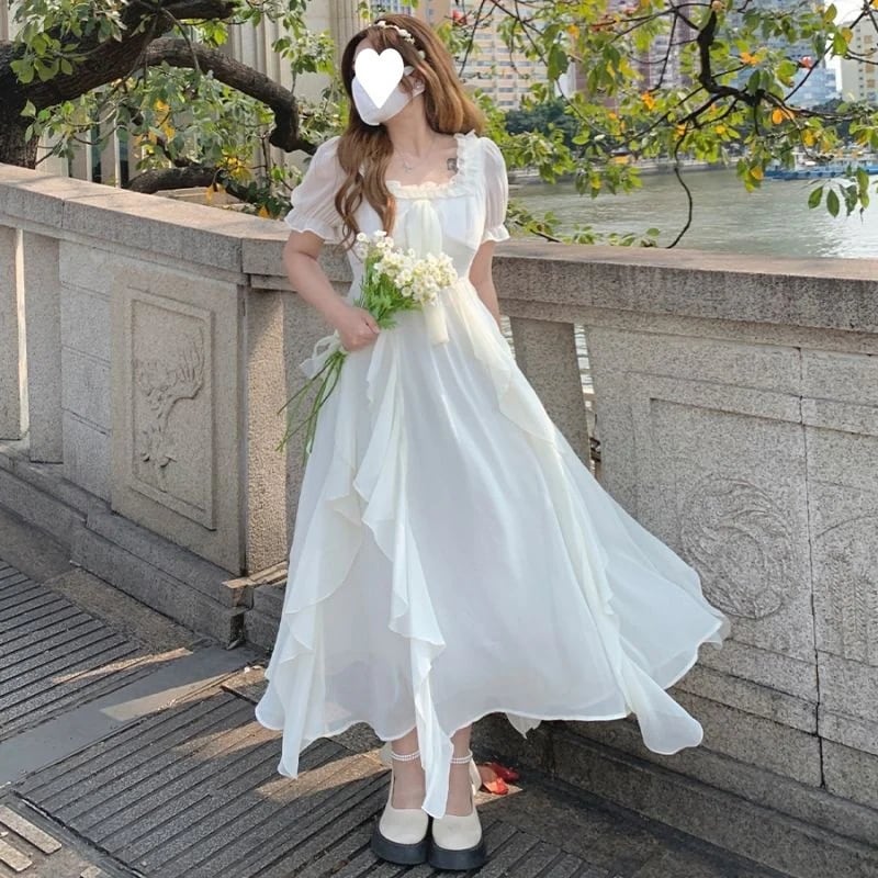 【1つ買うと10つ無料】大サイズの太ったスーパーロータスドレス女性の夏のウエスト薄いプリンセススイートスカート