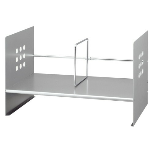 ブックスタンド H型 間口45cm シルバー BS-450H