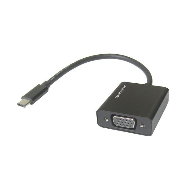 SUREFIREVodaview USB (TypeC)VGA(RGB)変換アダプタ 約0.15m ブラック VV-USCVGA-B-DO1個