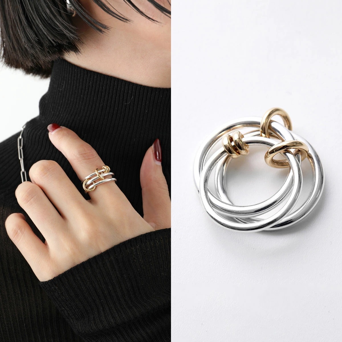 Spinelli Kilcollin スピネリキルコリン リング RANETH SG レディース 3連 シルバー925 silver925 指輪 アクセサリー SILVER/GOLD