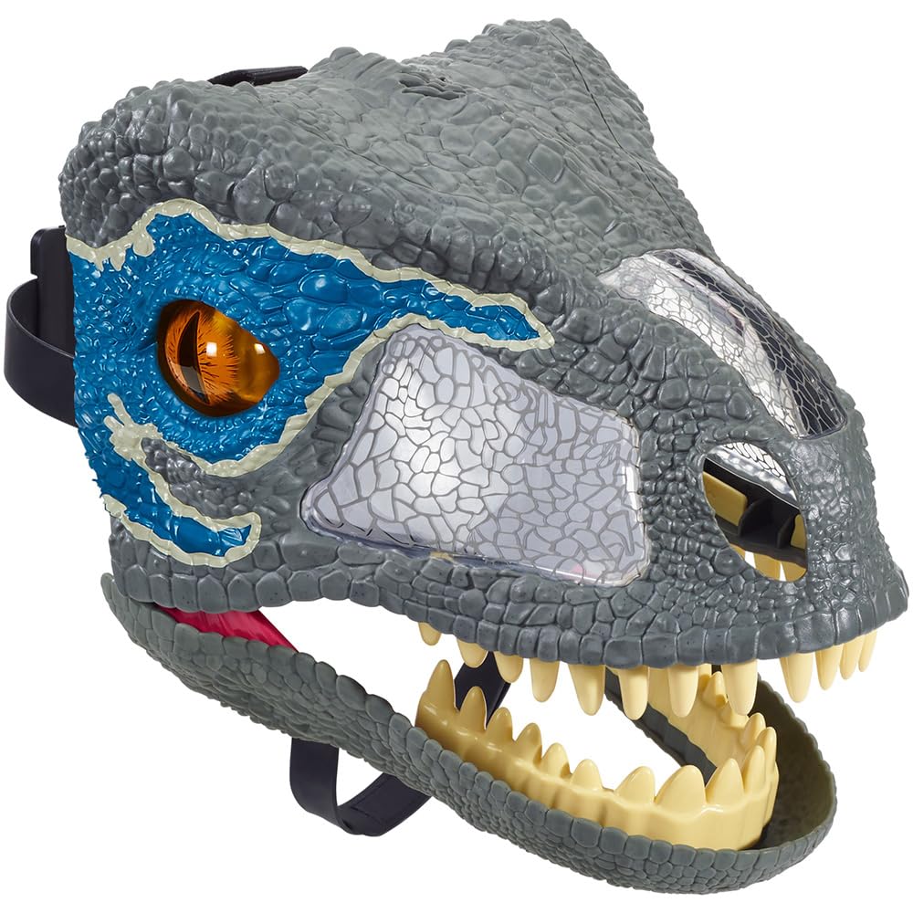 【 限定】マテル ジュラシックワールド(JURASSIC WORLD) サウンド&アクション! ブルーマスク 恐竜 おもちゃ かぶりもの グッズ