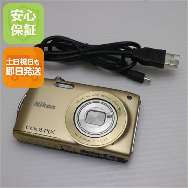 美品 COOLPIX S3300 スイートゴールド デジカメ Nikon 142 11,592円
