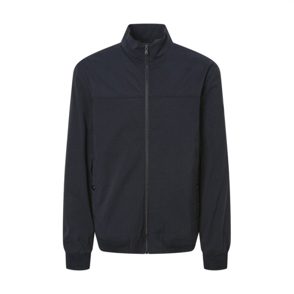 [ヘッジズ] 25SS ネイビーウルトラライトストレッチブルゾン HZJU5B502N2